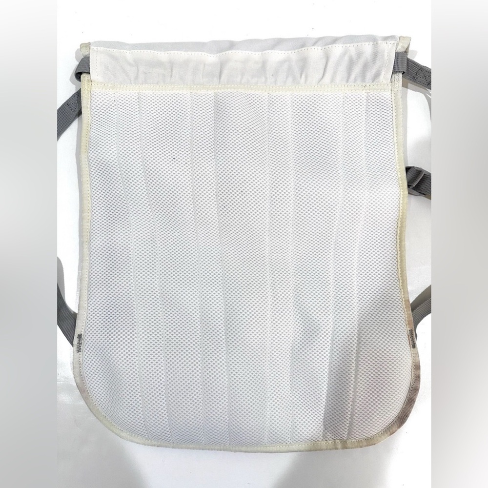 Nike Air Jordan Brand Gym Sack Bag Backpack Laptop White & Gray W Straps - Picture 5 of 10
